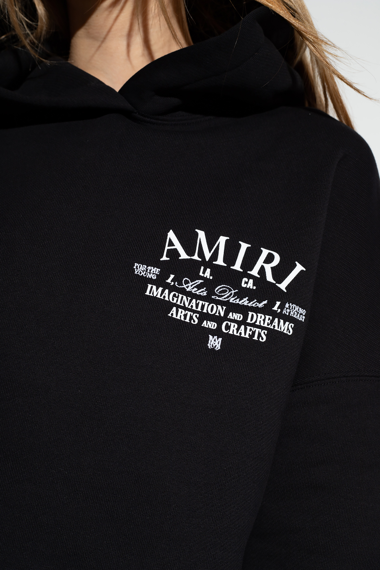 SchaferandweinerShops Canada - Black Hoodie with logo Amiri